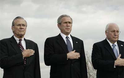 Donald Rumsfeld, George Bush, and Dick Cheney - tell me again how were they chosen?