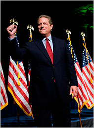 Al Gore after speech on climate change plan, on July 17, 2008