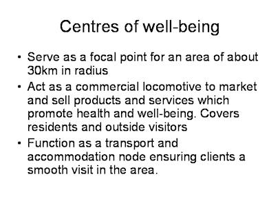 Summary of center of well-being