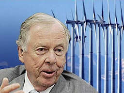 T. Boone Pickens is having problems financing his large vision