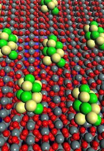 Model of successful catalyst for ethanol combustion