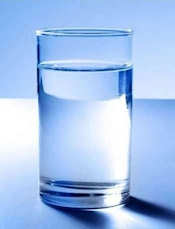 A glass of clean drinking water!