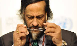 The chairman of the Intergovernmental Panel on Climate Change (IPCC), Rajendra Pachauri. Photograph: Attila Kisbenedek/AFP/Getty Images