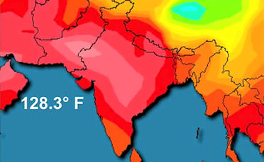 Temperature rose beyond128F in Pakistan and India on May 26, 2010 - click to see video on global warming